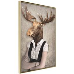 Arkiio Affisch Brainy Moose [Poster] 30x45 Poster